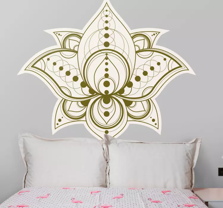 Adesivo decorativo motivo floral intrincado - TenStickers