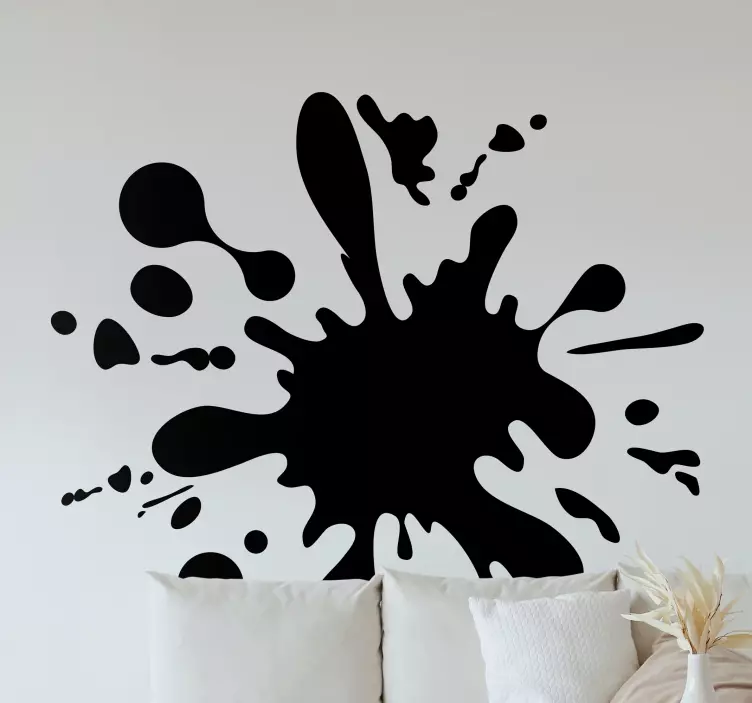 Adesivo decorativo splash de tinta dinâmica - TenStickers