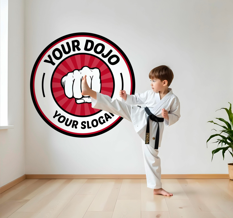 Adesivo desporto emblema de artes marciais - TenStickers