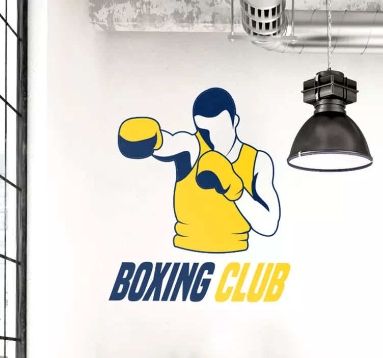 Adesivo desporto gráfico de clube de boxe - TenStickers