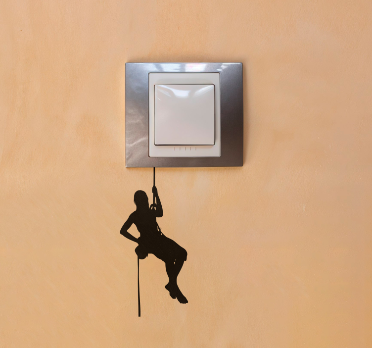 Adesivo desporto radical alpinista no switch - TenStickers