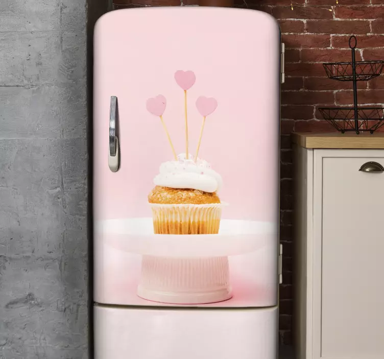 Autocolante para frigorífico delícia de cupcake - TenStickers