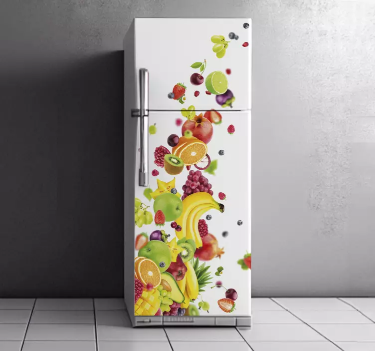 Autocolante para frigorífico vinil Frutas - TenStickers