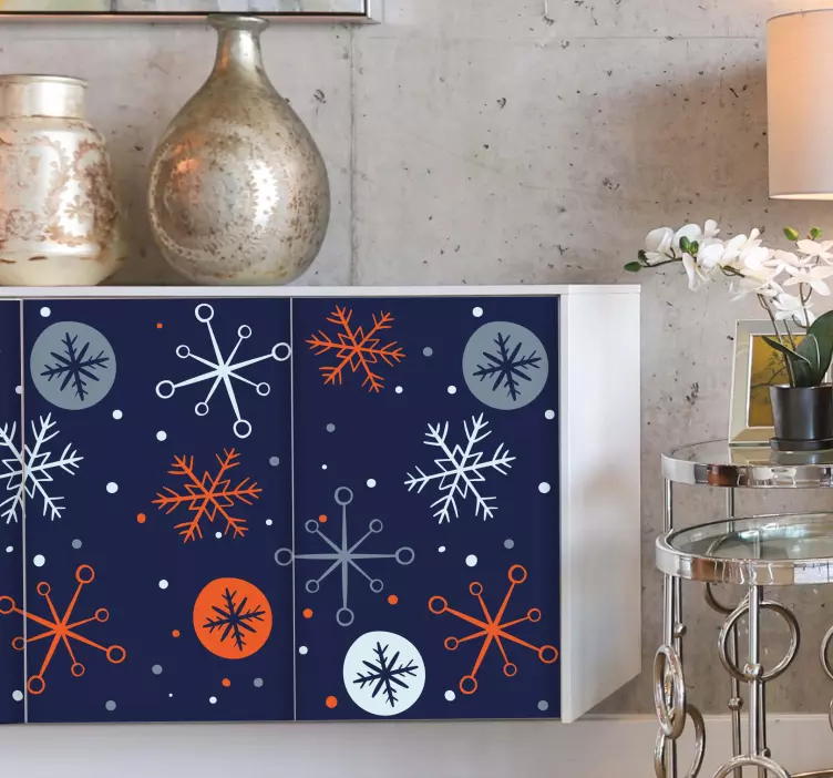 Adesivo festividade design de padrão de inverno - TenStickers