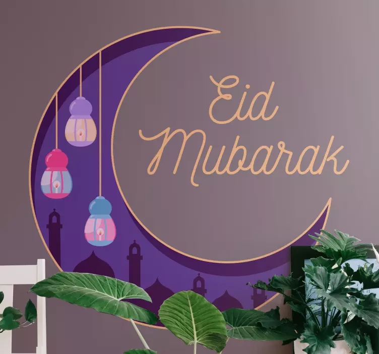 Adesivo festividade lanternas de lua crescente - TenStickers