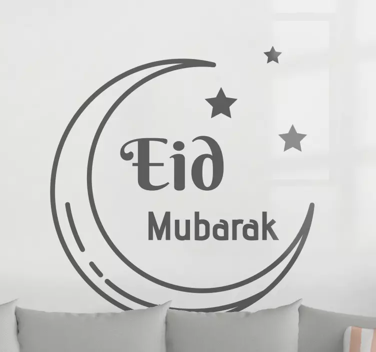 Adesivo festividade lua crescente do eid - TenStickers