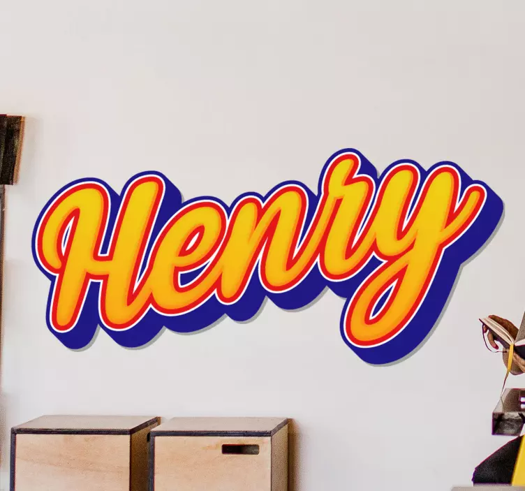 Autocolante animal arte de nome personalizada - TenStickers