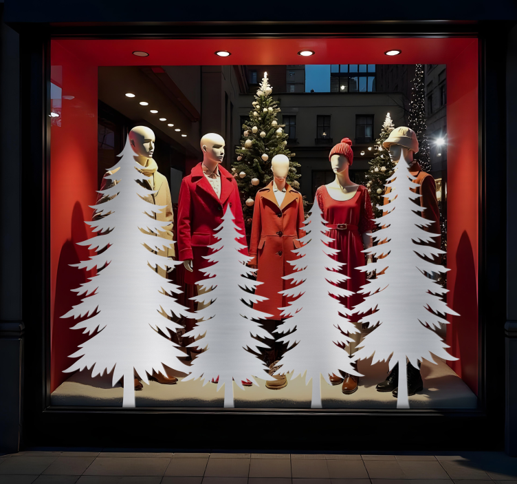 Autocolante animal árvores de inverno - TenStickers