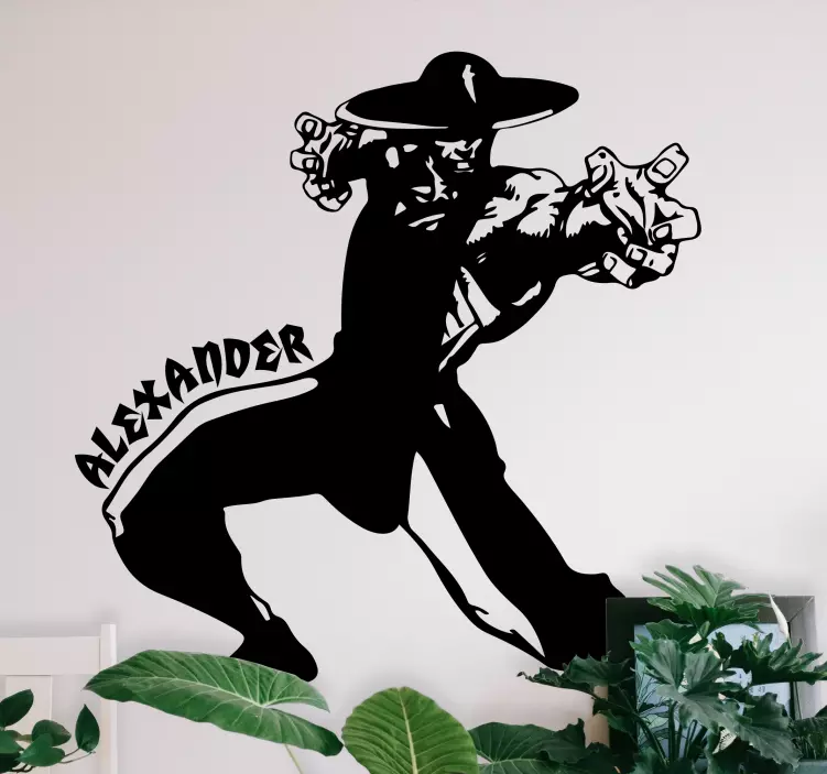 Autocolante animal boneco de ação dinâmico - TenStickers