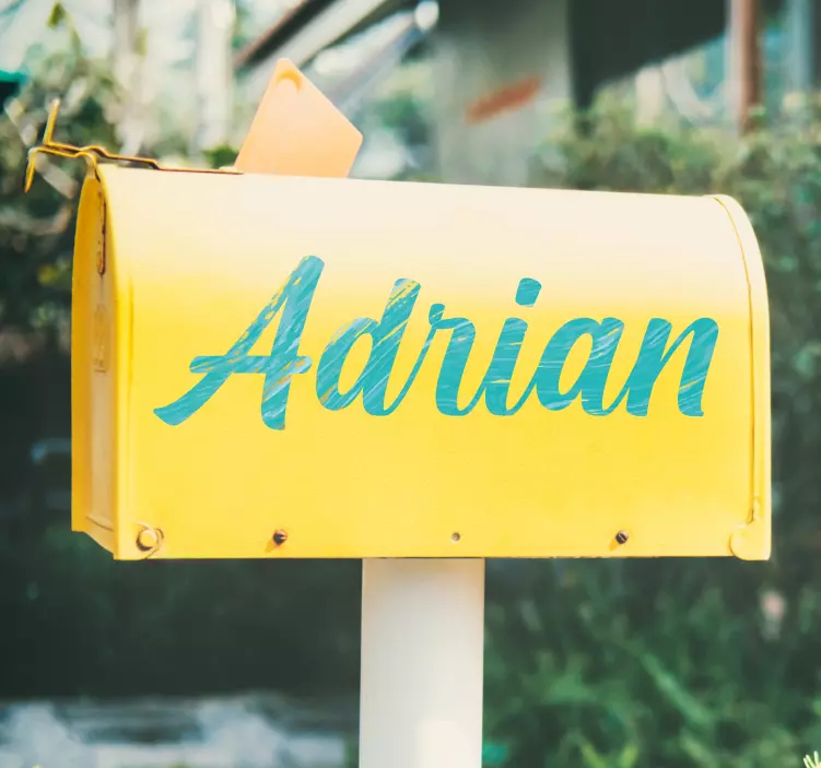 Adesivo caixa de correio nome clássico personalizável - TenStickers