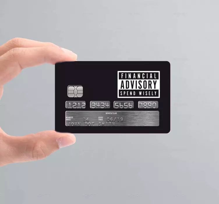 Adesivo cartão de crédito consultoria financeira - TenStickers