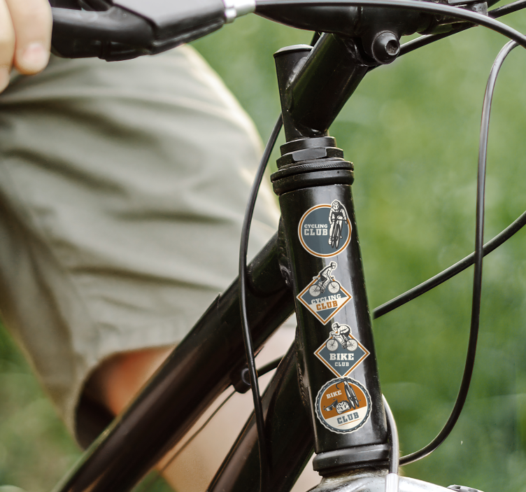 Autocolante animal cenografia de ciclismo - TenStickers