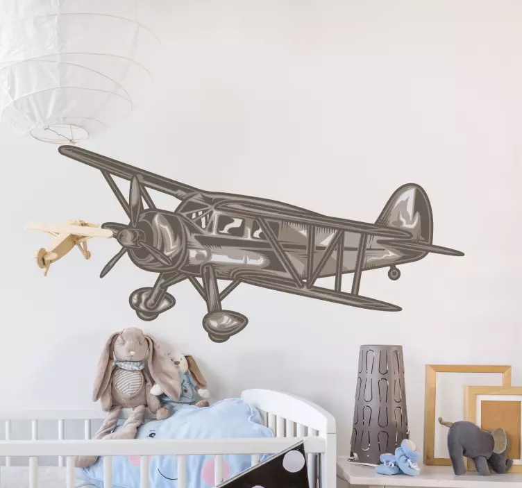 Autocolante animal design de aeronaves vintage - TenStickers