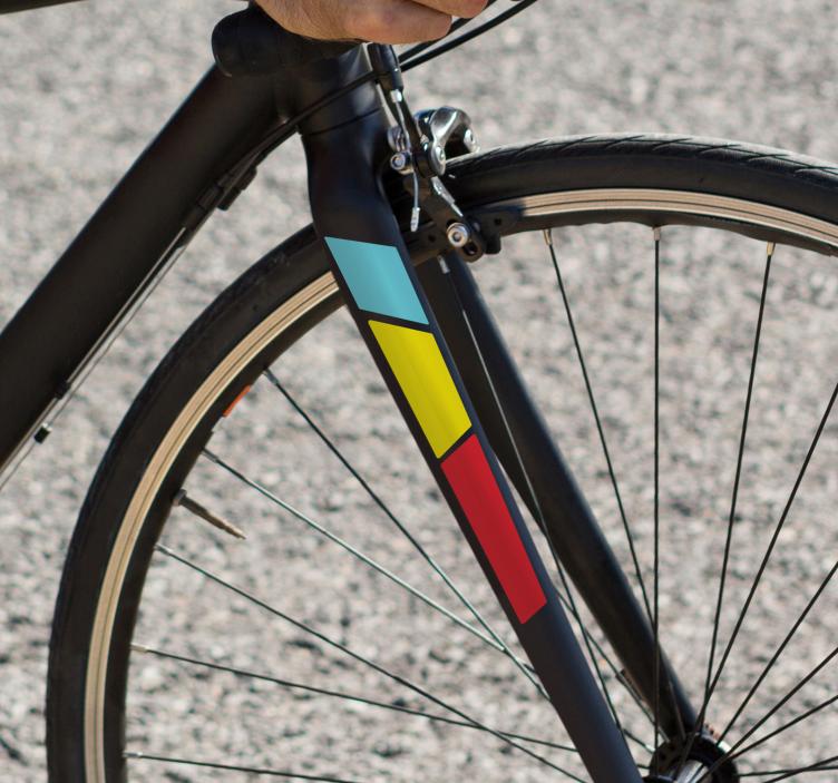 Autocolante animal garfo dianteiro de bicicleta de estrada - TenStickers