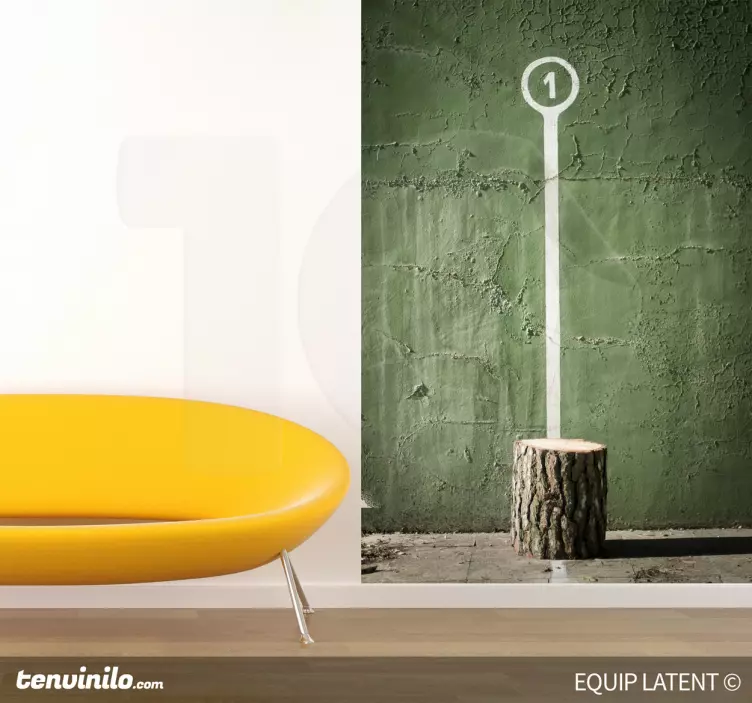 Autocolante animal marcador de toco de árvore - TenStickers