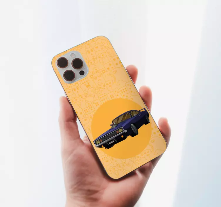 Autocolante animal muscle car roxo - TenStickers