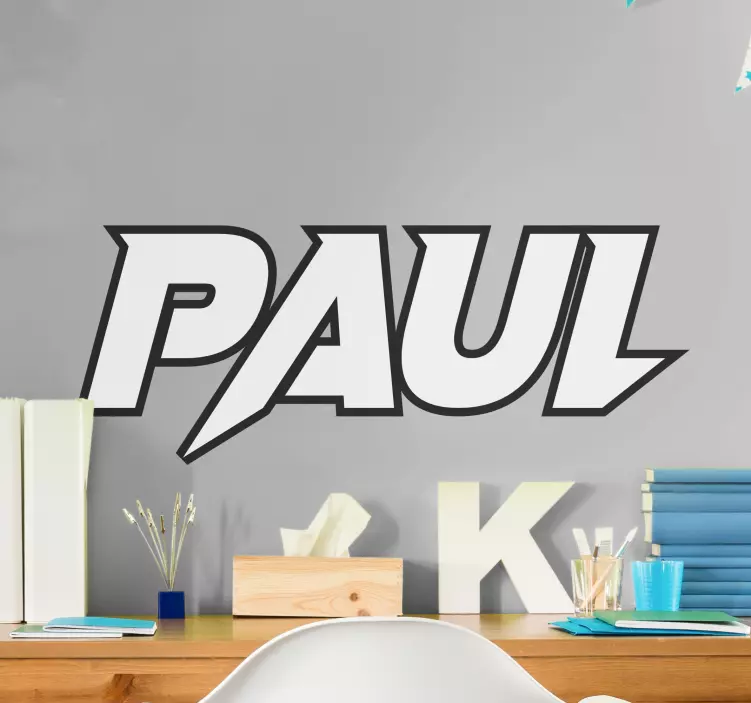 Adesivo para adolescente nome personalizado marcante - TenStickers