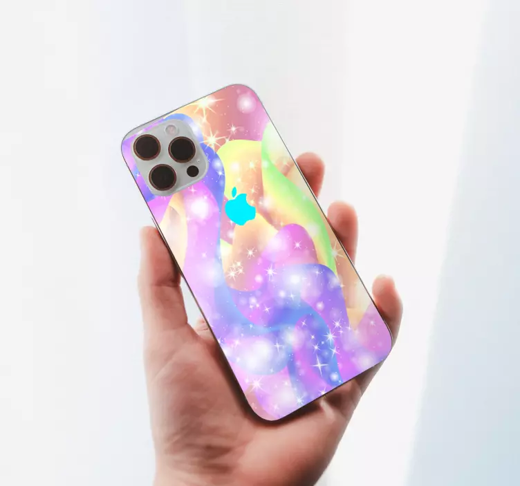 Autocolante animal ondas de cores brilhantes - TenStickers