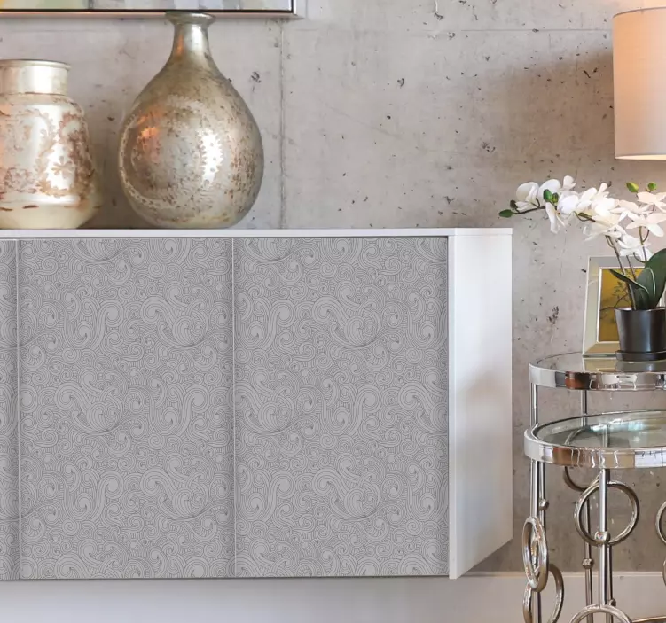 Autocolante animal padrão monocromático elegante - TenStickers