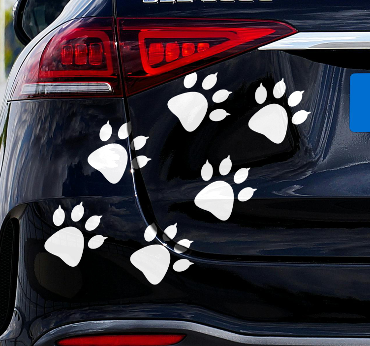 Autocolante animal pegadas de urso - TenStickers