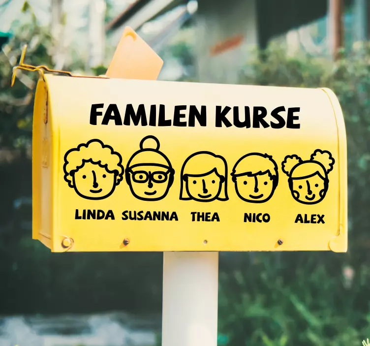 Autocolante animal personalização da diversão em família - TenStickers