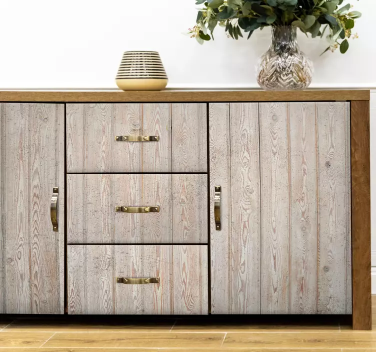 Autocolante para móveis tábua de madeira rústica - TenStickers