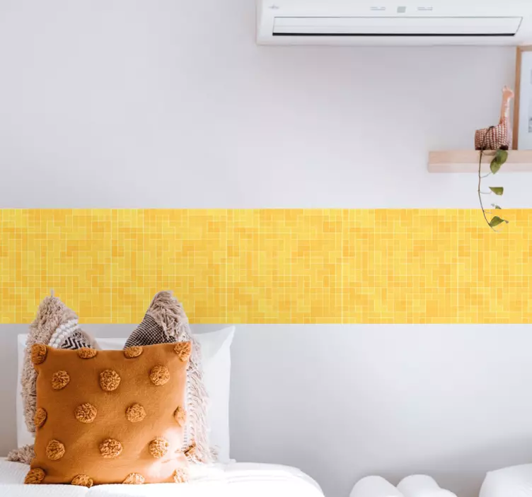 Friso autocolante sobreposição de padrão de mosaico - TenStickers