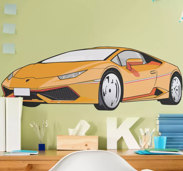 Autocolante animal veículo esportivo dinâmico - TenStickers