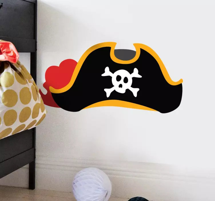 Adesivo infantil chapéu pirata - TenStickers