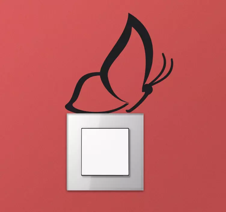 Adesivo interruptor borboleta - TenStickers