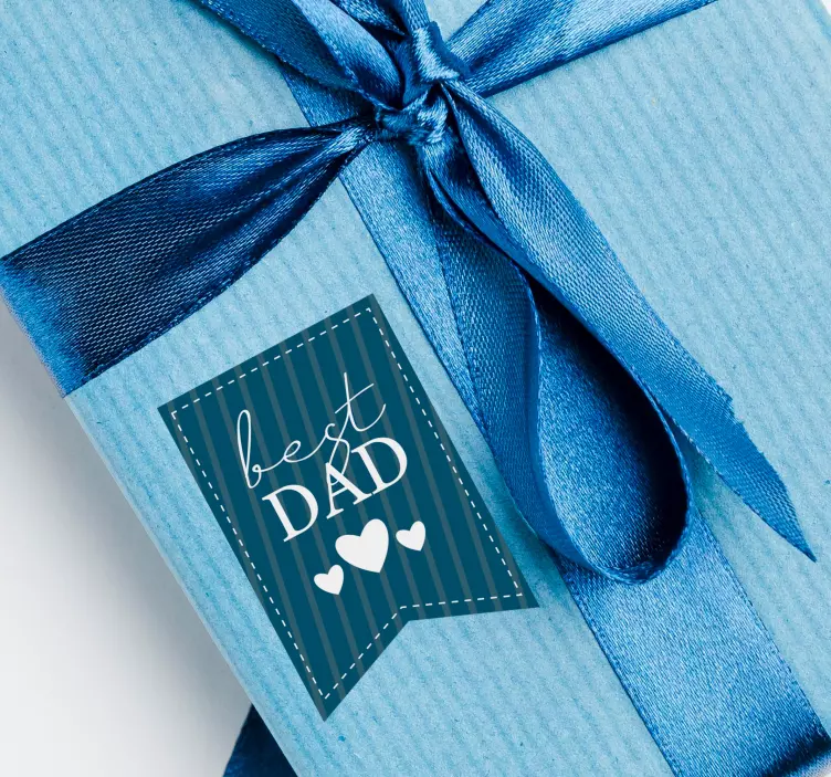 Adesivo melhor selo de pai - TenStickers