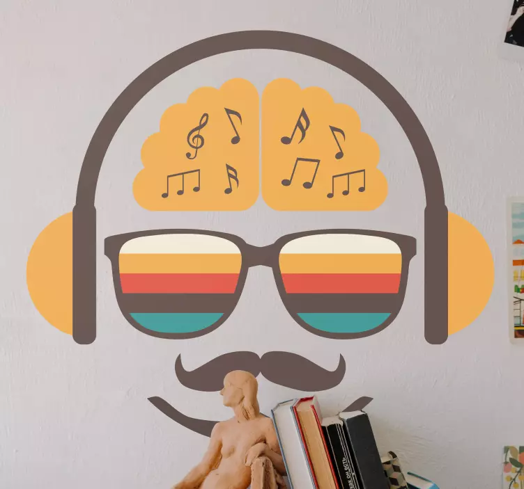 Adesivo musical para entusiastas de música vintage - TenStickers