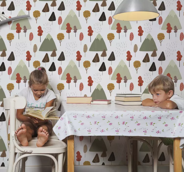 Adesivo natureza padrões de árvores caprichosos - TenStickers