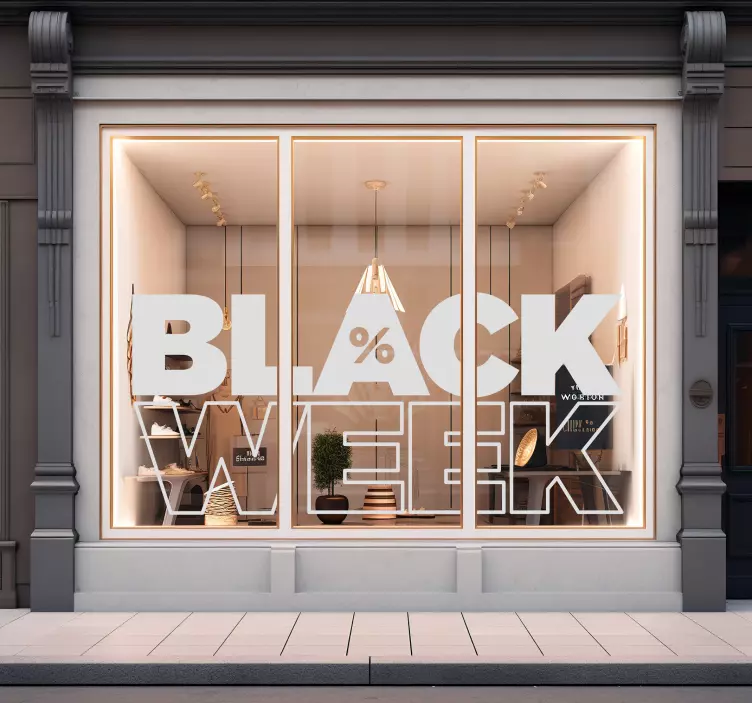 Autocolante para black friday promoção da semana - TenStickers