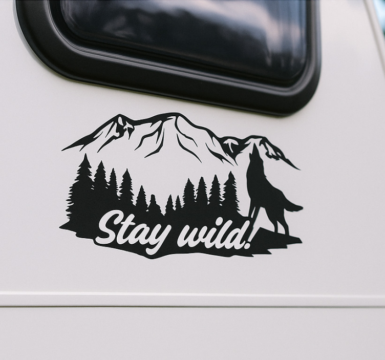 Adesivo para caravana stay wild! - TenStickers