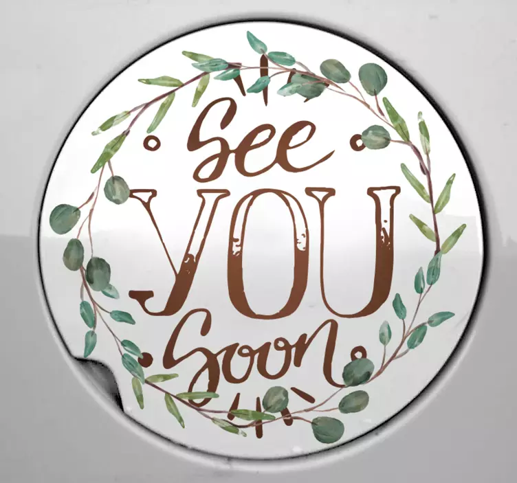 Adesivo para carro até logo - TenStickers