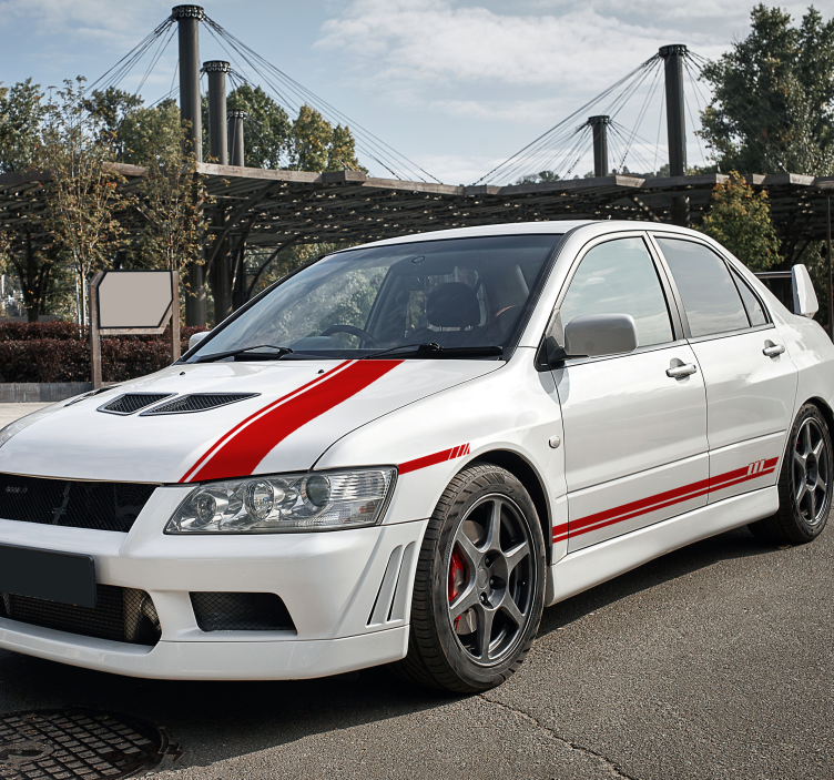 Adesivo para carro conjunto de 5 peças listras - TenStickers