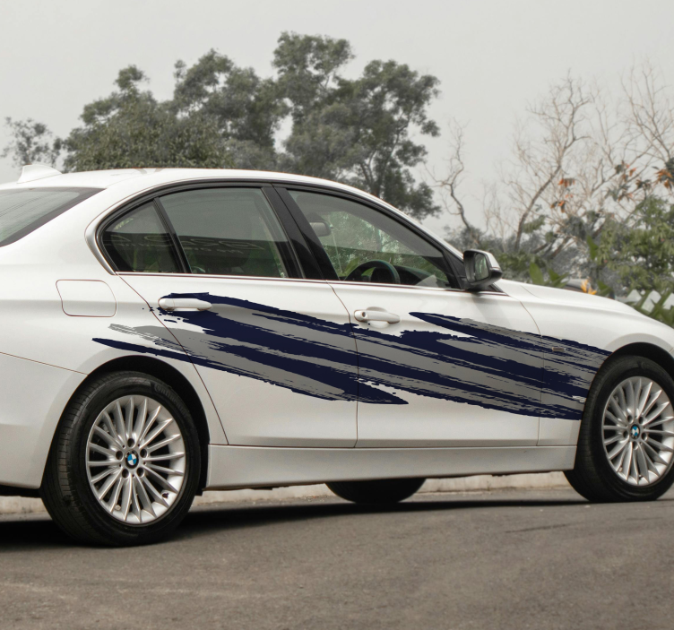 Adesivo para carro conjunto de design brilhante de dois tons - TenStickers