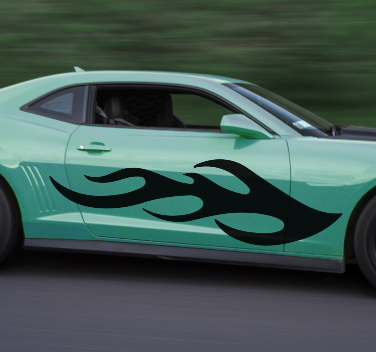 Adesivo para carro design gráfico de chamas - TenStickers