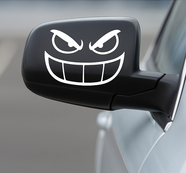 Adesivo para carro gremlin retrovisor travesso - TenStickers