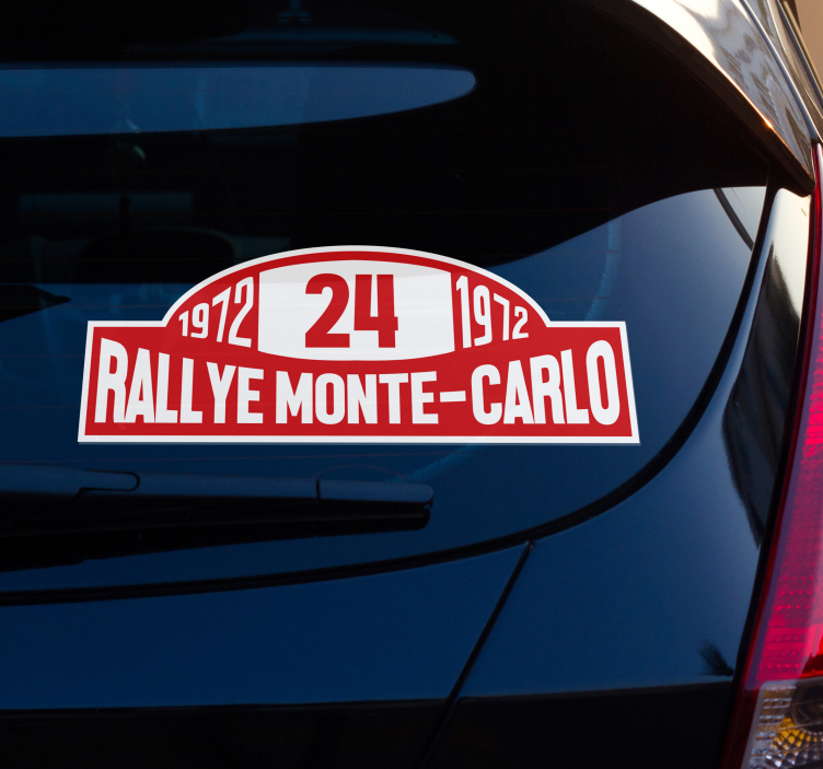 Adesivo para carro número de rali monte-carlo - TenStickers