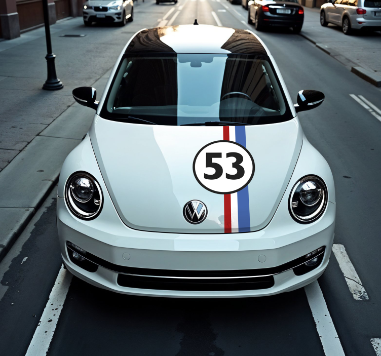 Adesivo para carro número de herbie - TenStickers