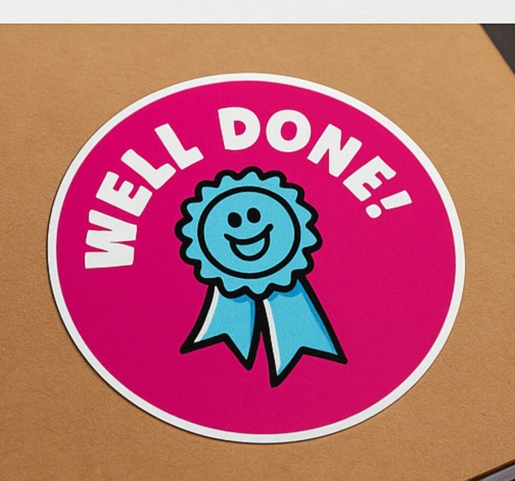 Adesivo para crianças conjunto de parabéns - TenStickers