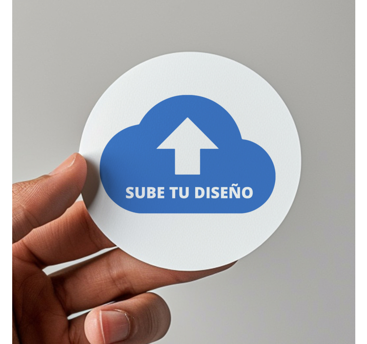 Adesivo para escritório círculo personalizado com logotipo - TenStickers