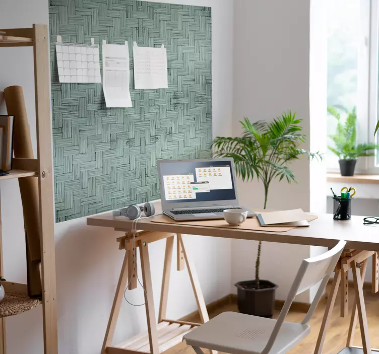 Adesivo para escritório superfície texturizada tecida - TenStickers