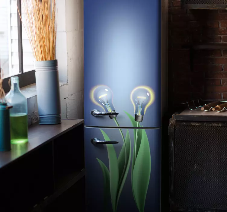 Autocolante para frigorífico lâmpadas iluminadas vinil - TenStickers