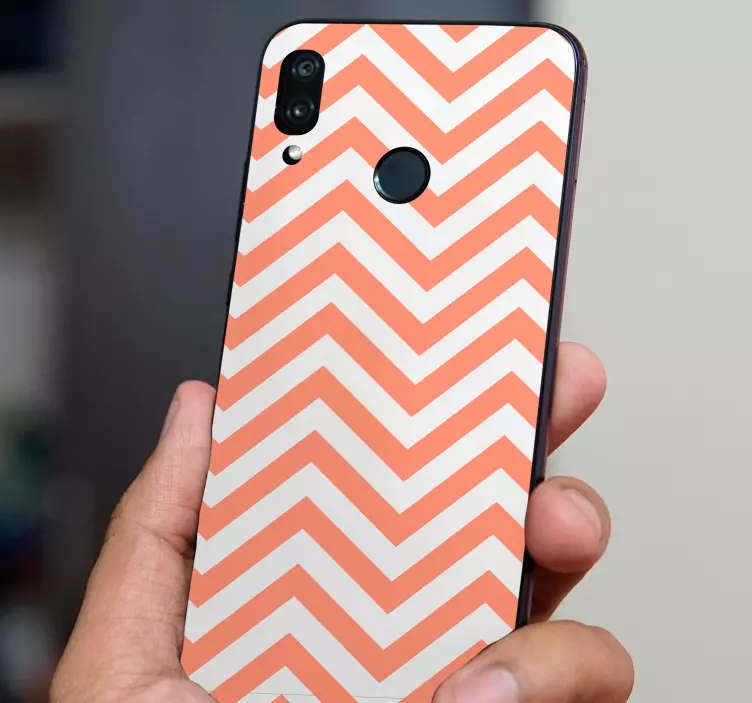 Adesivo para Huawei capa com motivo chevron - TenStickers