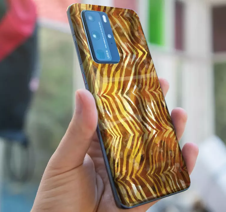 Adesivo para Huawei padrão de onda fluida - TenStickers