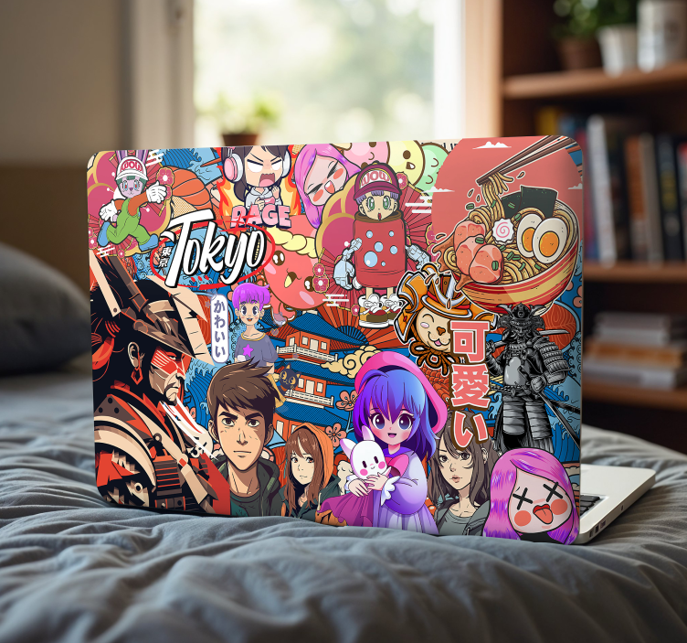 Adesivo para laptop bomba de adesivos de anime - TenStickers