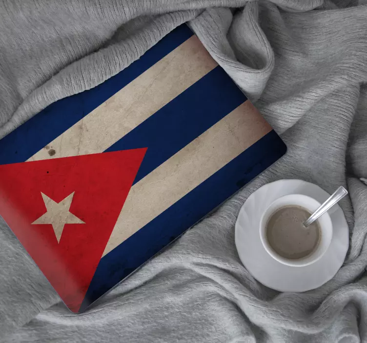 Adesivo para laptop emblema nacional cubano - TenStickers